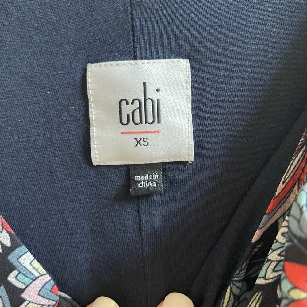 Cabi Flirt Cami Tank Top 5224 Floral Blue - M - Picture 5 of 10